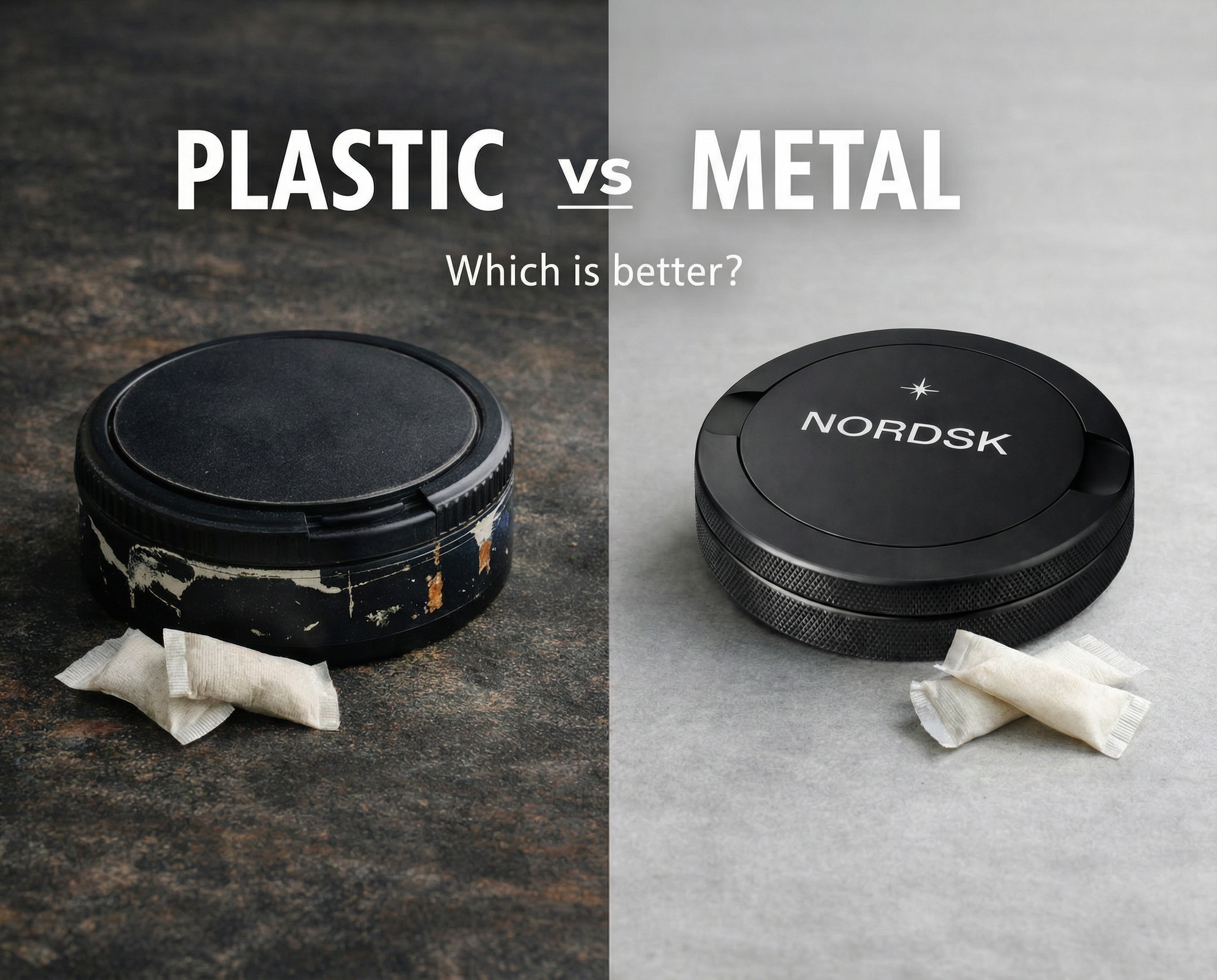 plastic vs metal snus and nicotine containers. Which is better?